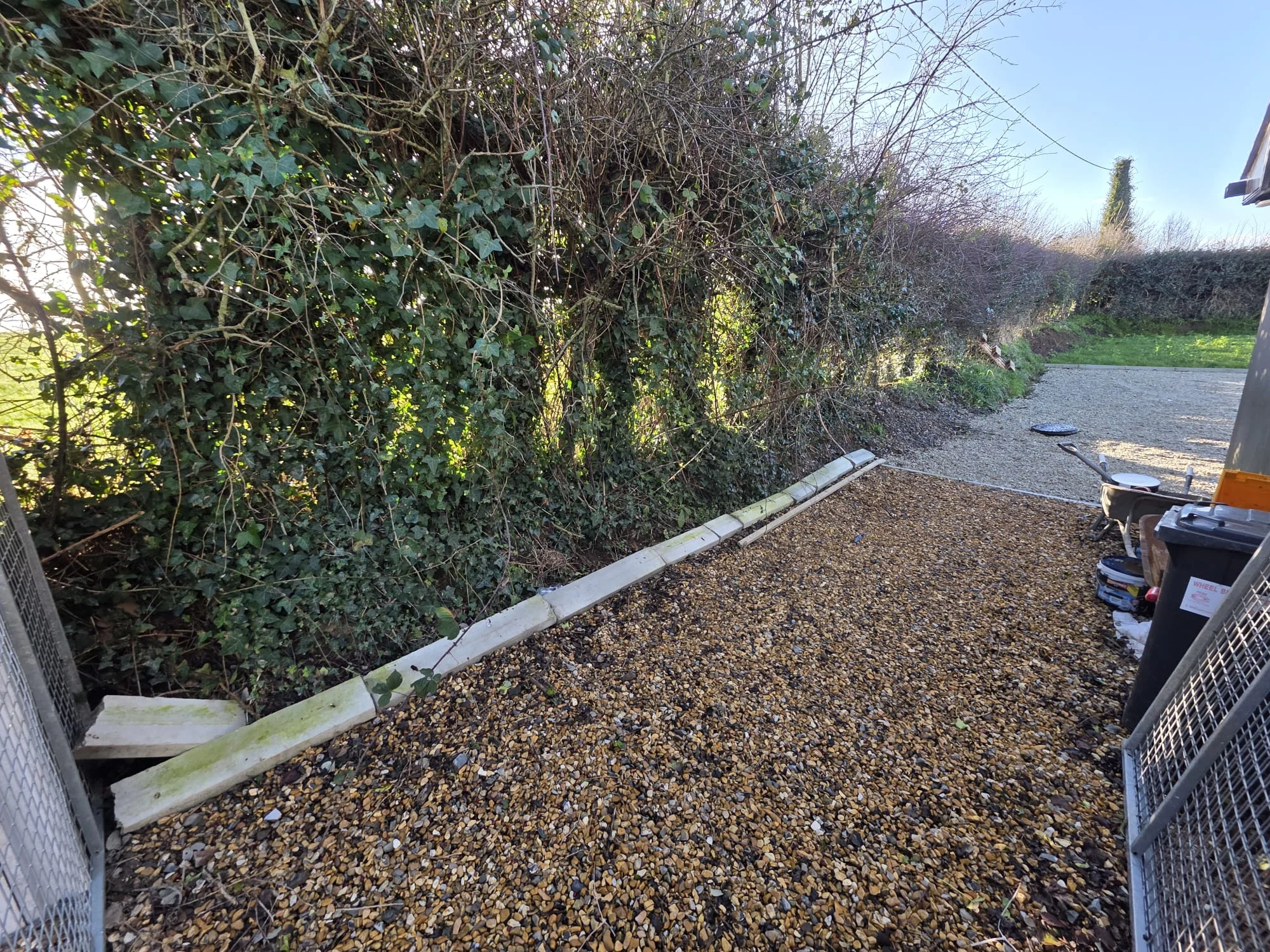 Finished driveway and landscaping in Dundalk