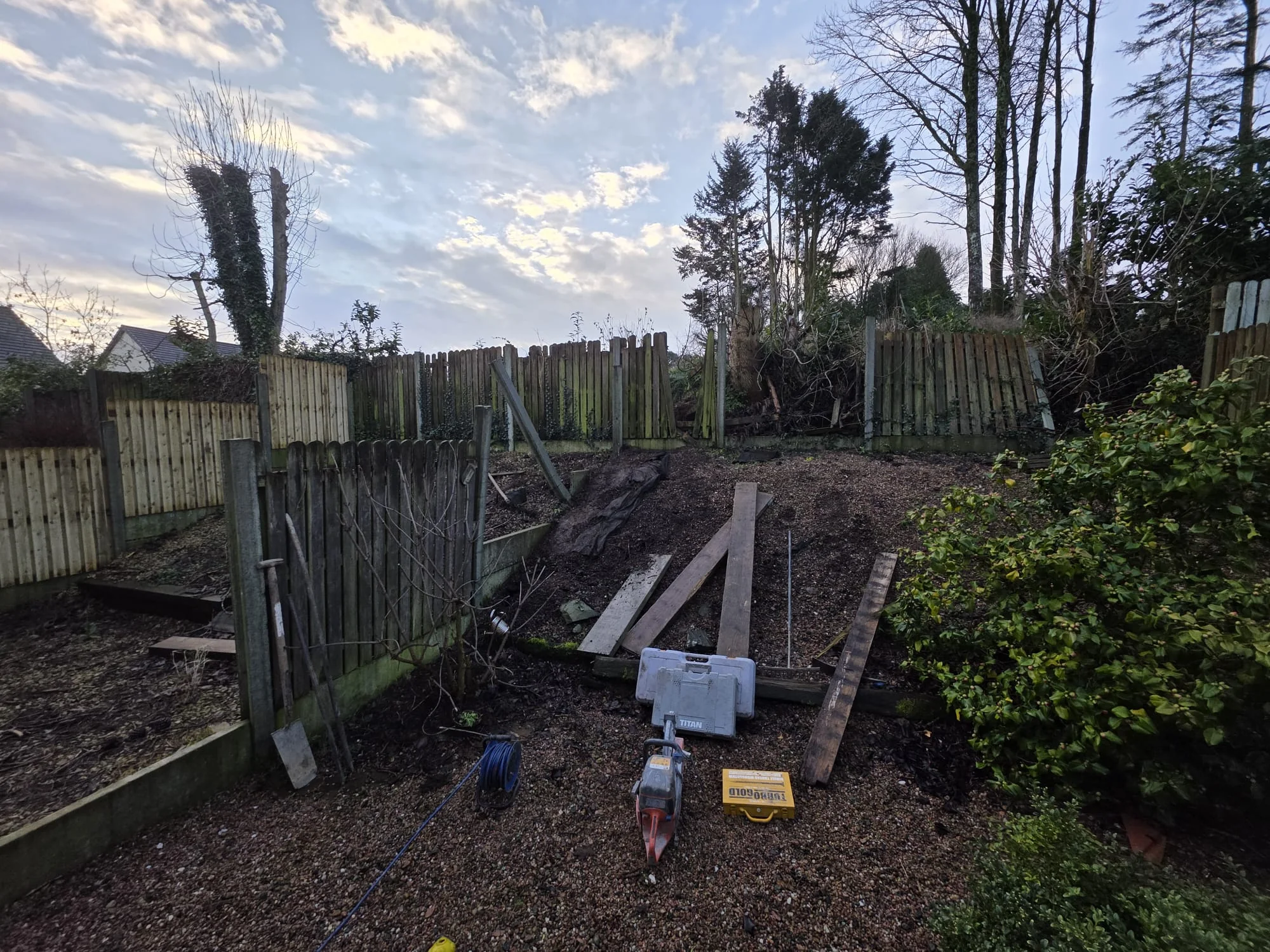 Garden before clearance work